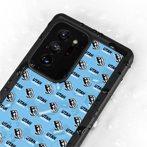 NHL Utah Mammoth Logo Pattern Galaxy Note20 Ultra 5G Waterproof Case